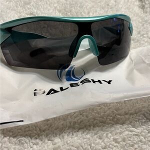Paleshy Teal and Black Sports Sunglasses. New